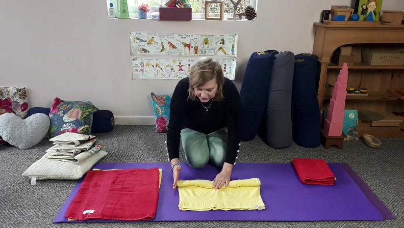 Montessori in the home  Towel Rolling and Folding